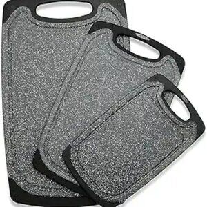 Viretang Cutting Boards Set of 3 Large Small Juice Groove Non-Slip Dishwasher Sa